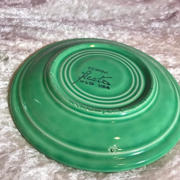 Vintage Fiesta Ware Light Green Cup and Saucer Set Homer Laughlin GUC Retro Rare - Picture 7 of 9